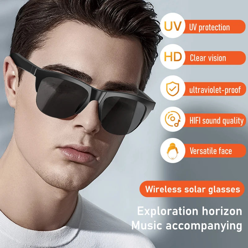Bluetooth Audio Smart Glasses for Android & Outdoor Use by HitMyNeed