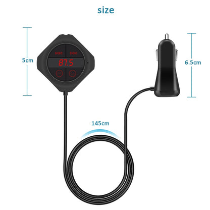 Bluetooth AUX Car Music Transmitter & Charger by HitMyNeed