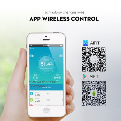 Bluetooth Body Weight Scale with App & Body Metrics by HitMyNeed