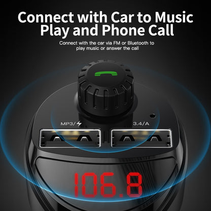 Bluetooth FM Transmitter Car Adapter with Dual USB by HitMyNeed