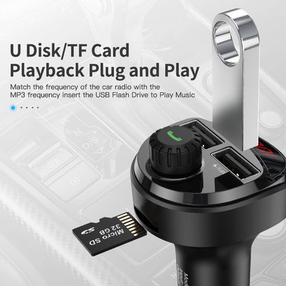Bluetooth FM Transmitter Car Adapter with Dual USB by HitMyNeed