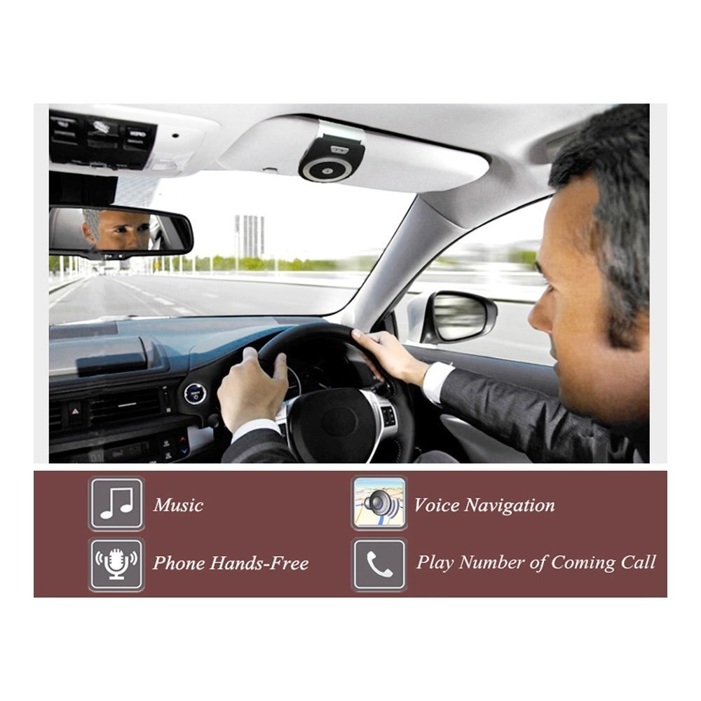 Bluetooth Handsfree Car Kit Speakerphone Receiver by HitMyNeed