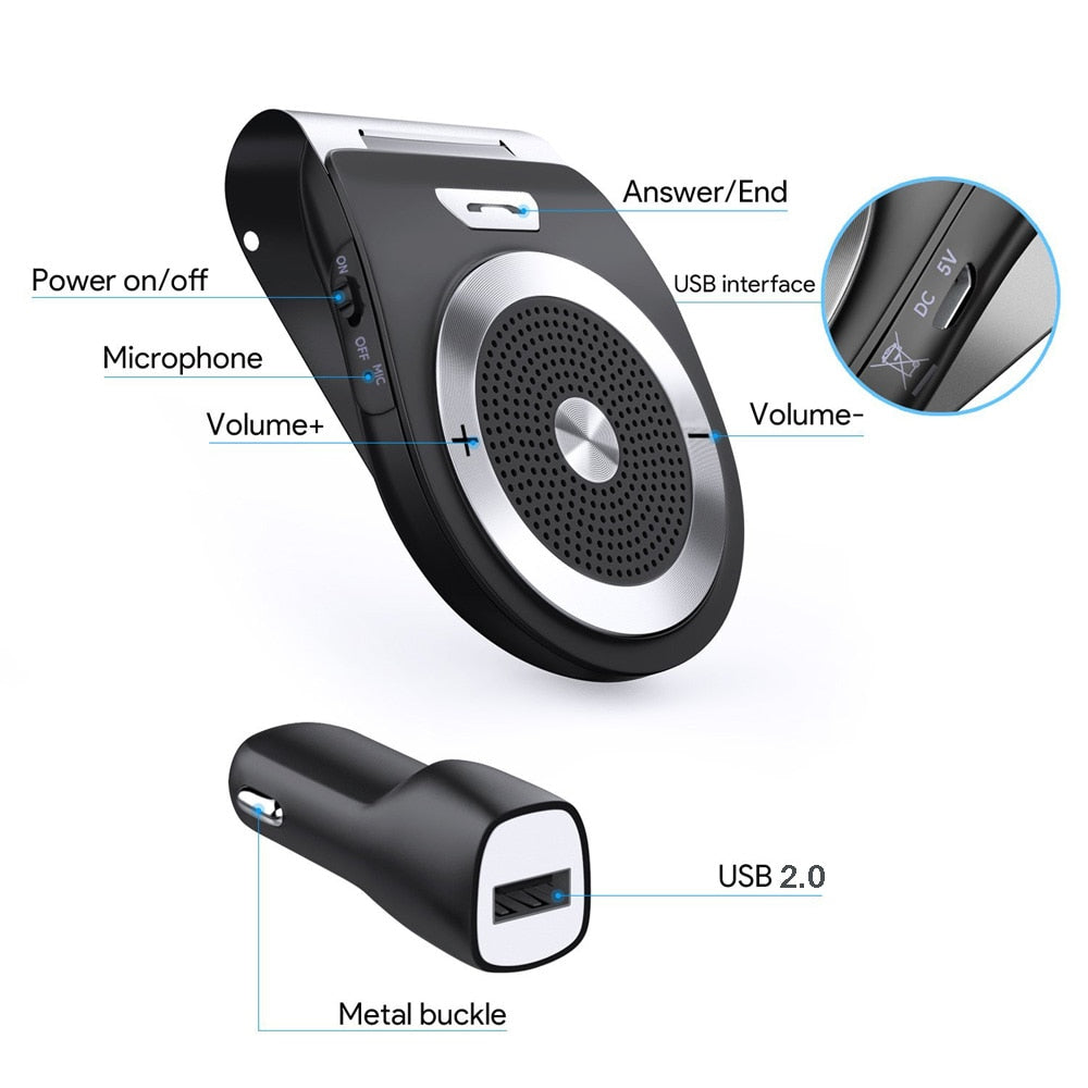 Bluetooth Handsfree Car Kit Speakerphone Receiver by HitMyNeed