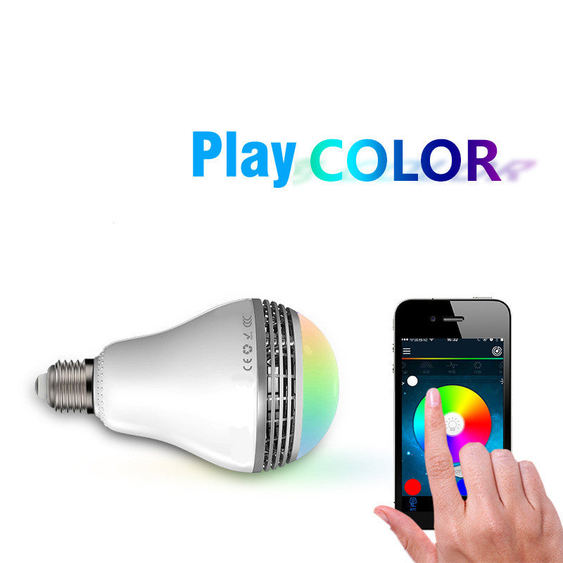 Bluetooth LED Bulb with Wireless Speaker by HitMyNeed