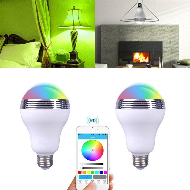 Bluetooth LED Bulb with Wireless Speaker by HitMyNeed