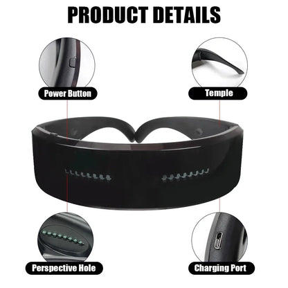Bluetooth LED Futuristic DIY Party Glasses by HitMyNeed