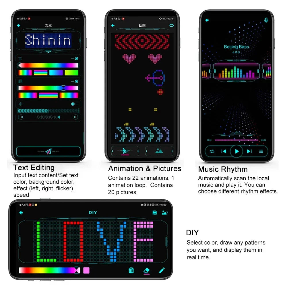 Bluetooth LED Futuristic DIY Party Glasses by HitMyNeed