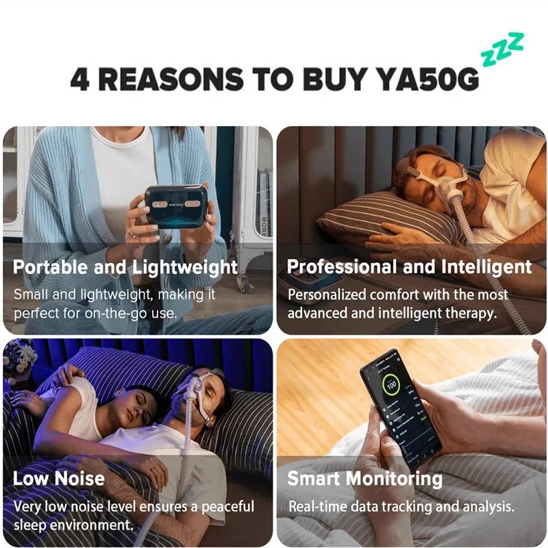 Bluetooth Mini CPAP YA50G Portable Anti-Snoring Device by HitMyNeed