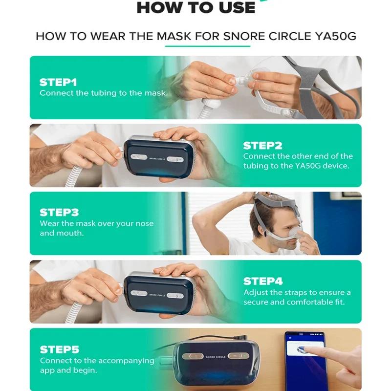 Bluetooth Mini CPAP YA50G Portable Anti-Snoring Device by HitMyNeed