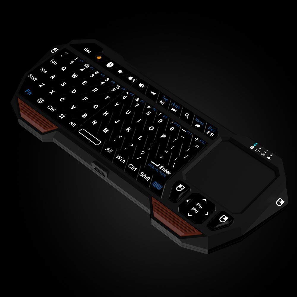 Bluetooth Mini Keyboard with Touchpad and Backlight by HitMyNeed