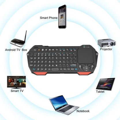 Bluetooth Mini Keyboard with Touchpad and Backlight by HitMyNeed