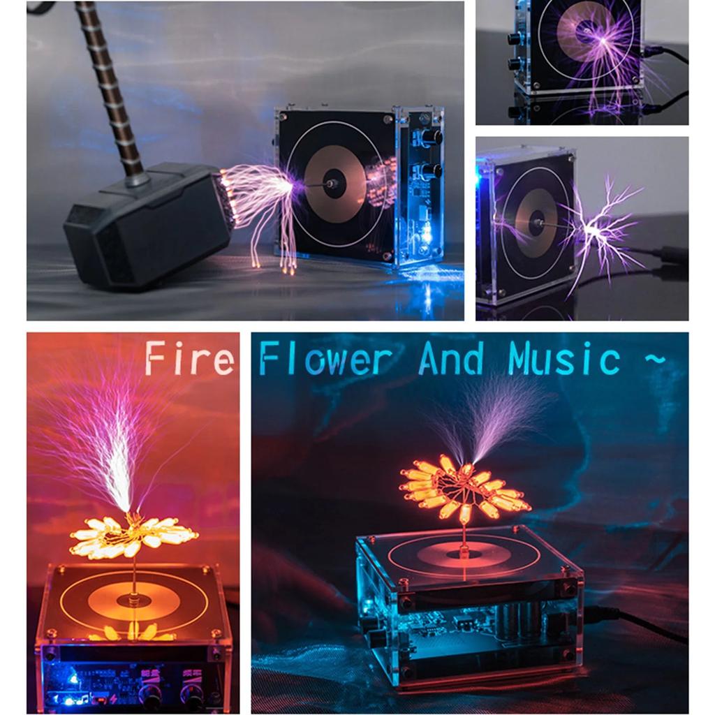 Bluetooth Music Tesla Coil Plasma Speaker SSTC SS02 by HitMyNeed