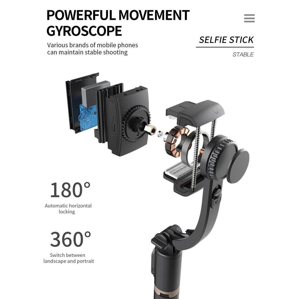 Bluetooth Phone Gimbal Selfie Stick Tripod by HitMyNeed