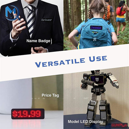 Bluetooth Programmable LED Name Badge Display by HitMyNeed
