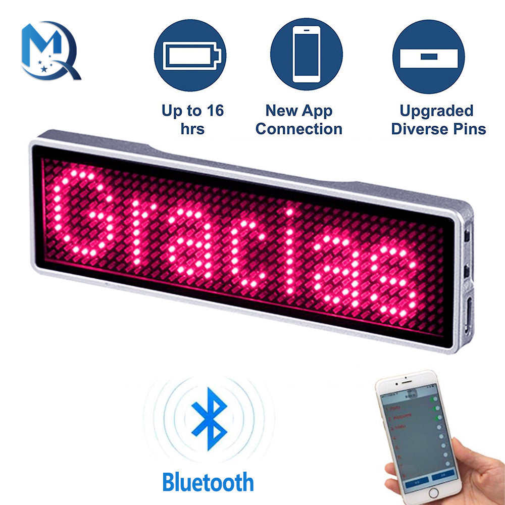 Bluetooth Programmable LED Name Badge Display by HitMyNeed