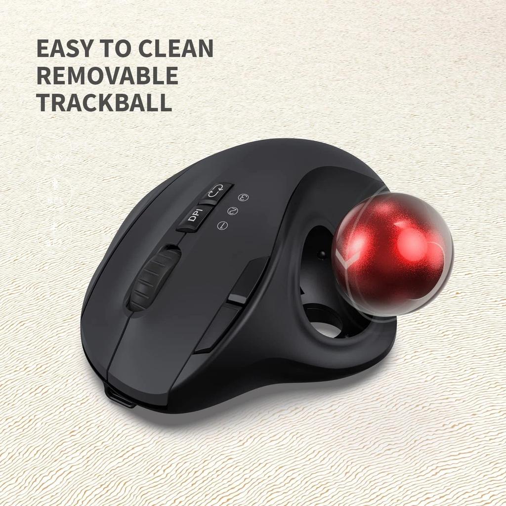 Bluetooth Rechargeable Trackball Mouse for Mac & PC by HitMyNeed