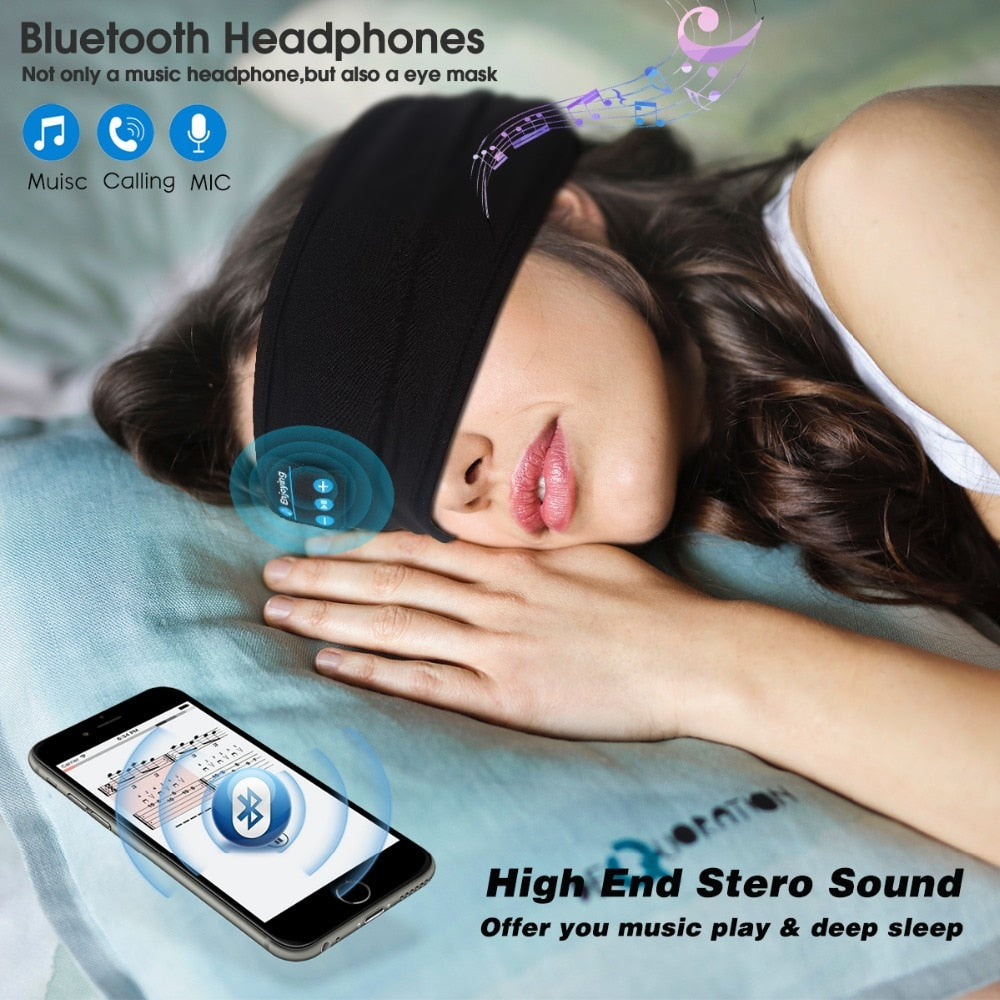 Bluetooth Sleep Mask Stereo Headband by HitMyNeed