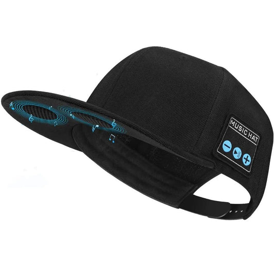Bluetooth Speaker Baseball Cap with Mic black by HitMyNeed