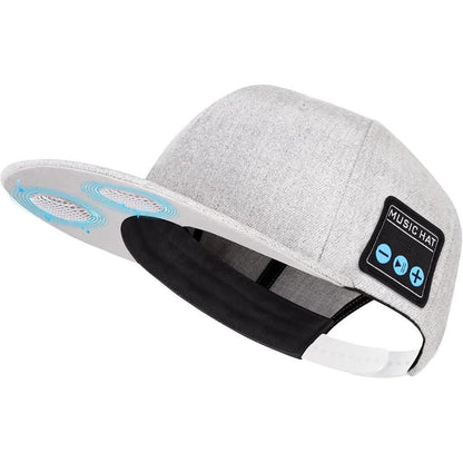 Bluetooth Speaker Baseball Cap with Mic gray by HitMyNeed