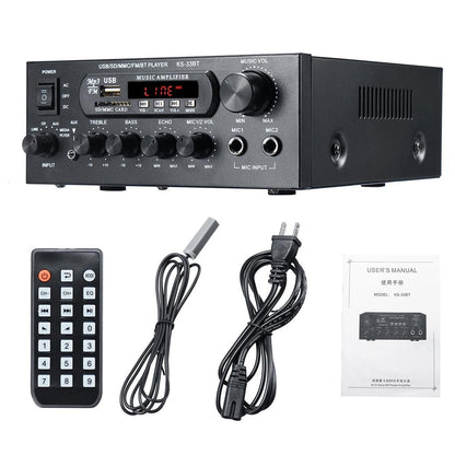 Bluetooth Stereo Amplifier with USB, SD & Mic Inputs by HitMyNeed
