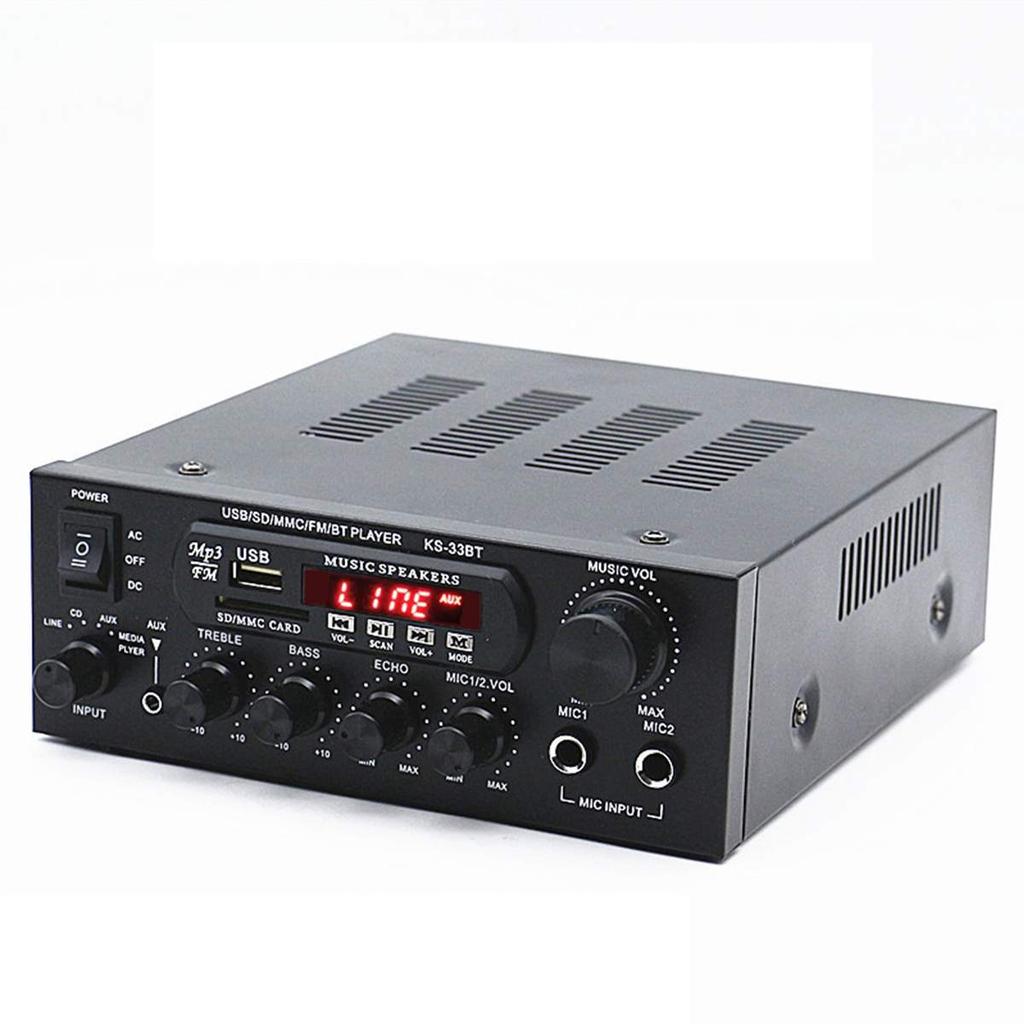 Bluetooth Stereo Amplifier with USB, SD & Mic Inputs by HitMyNeed