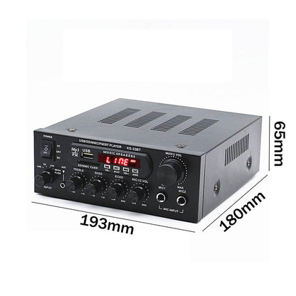 Bluetooth Stereo Amplifier with USB, SD & Mic Inputs by HitMyNeed