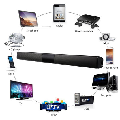 Bluetooth TV Soundbar Wireless Speaker 55cm by HitMyNeed