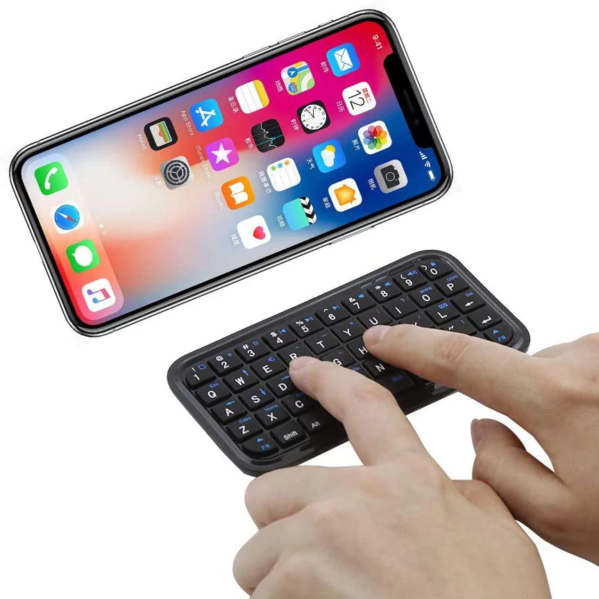 Bluetooth Type-C Rechargeable Mini Travel Keyboard by HitMyNeed