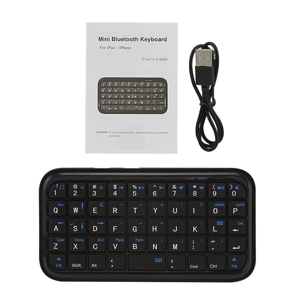 Bluetooth Type-C Rechargeable Mini Travel Keyboard by HitMyNeed