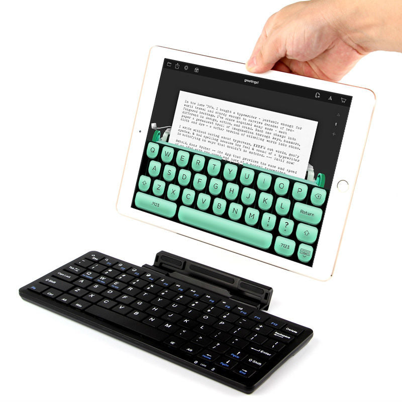 Bluetooth Wireless Keyboard with Phone Stand by HitMyNeed