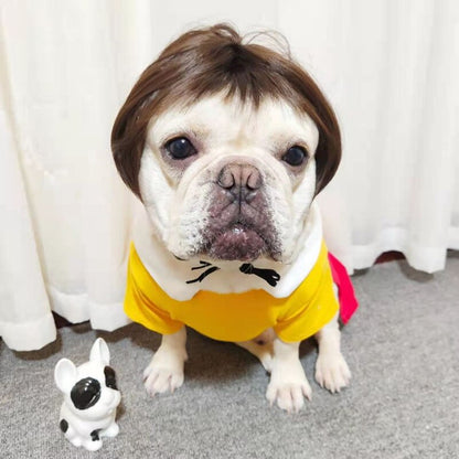 Bob Cut Pug Wig with Bangs for Small Pets by HitMyNeed
