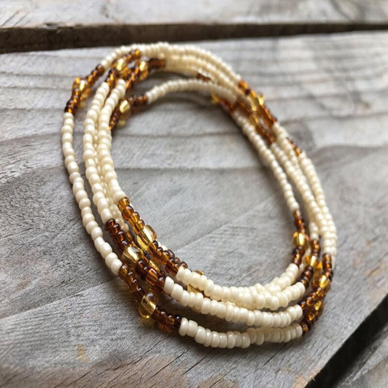 Bohemian Beaded Belly Chain Waist Jewelry by HitMyNeed