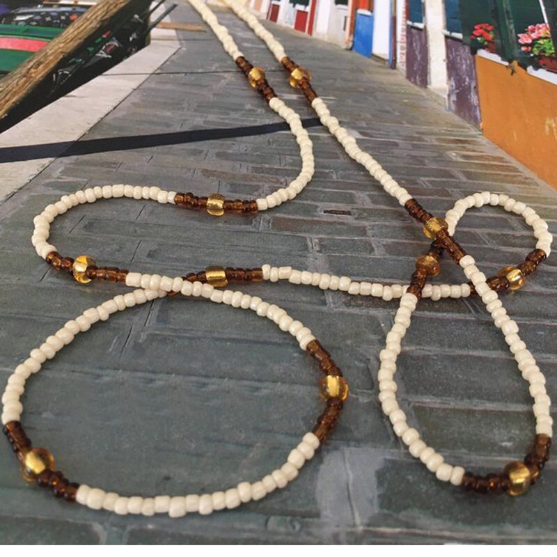 Bohemian Beaded Belly Chain Waist Jewelry by HitMyNeed