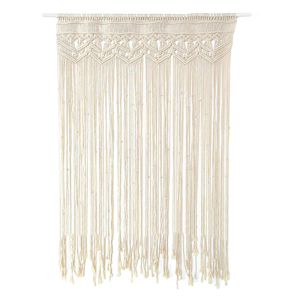 Bohemian Cotton Macrame Door Curtain 130 x 180cm by HitMyNeed