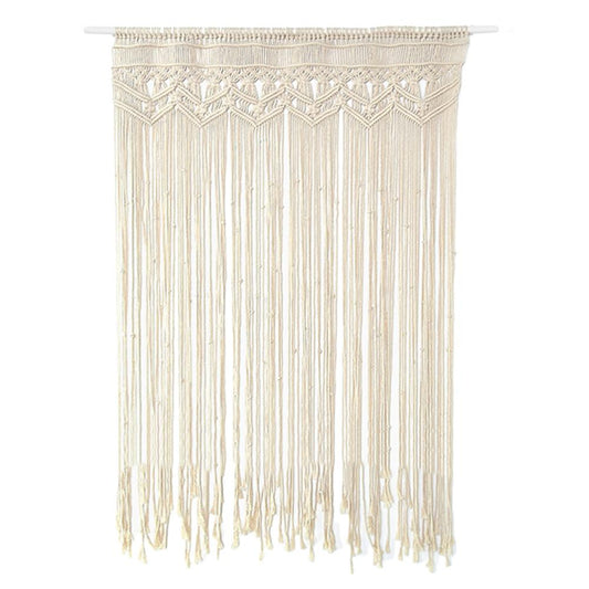 Bohemian Cotton Macrame Door Curtain 130 x 180cm by HitMyNeed