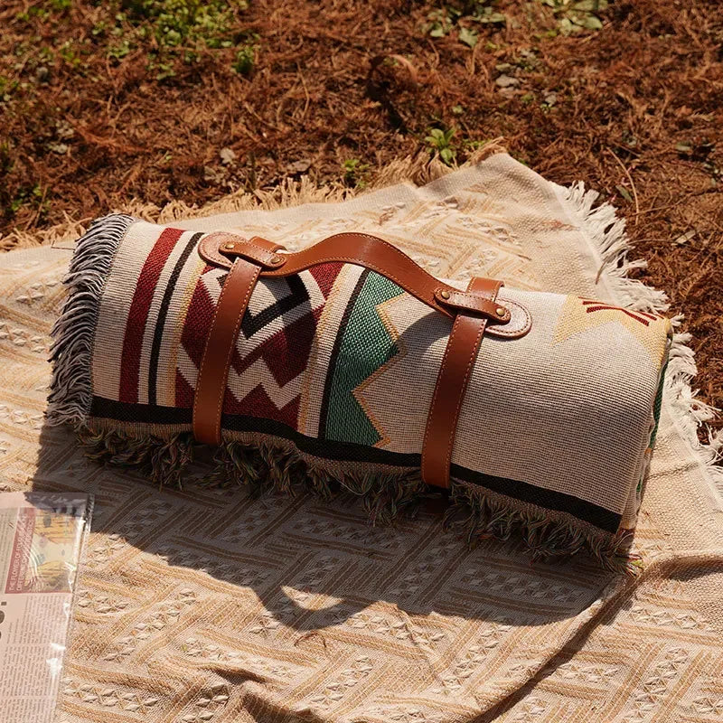 Bohemian Outdoor Picnic Carpet Mat by HitMyNeed