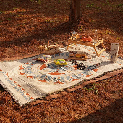 Bohemian Outdoor Picnic Carpet Mat by HitMyNeed