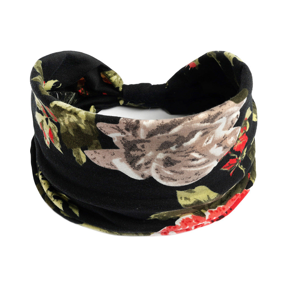 Bohemian Wide Bandana Hairband for Women 55 by HitMyNeed