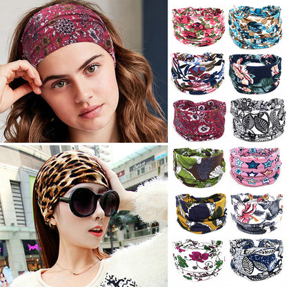 Bohemian Wide Bandana Hairband for Women by HitMyNeed