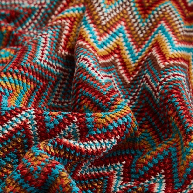 Boho Aztec Throw Blanket & Sofa Cover by HitMyNeed