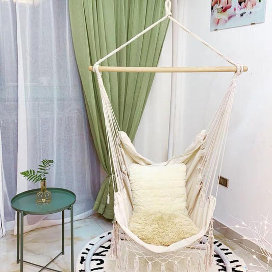 Boho Hanging Chair Rope Hammock Swing Seat by HitMyNeed