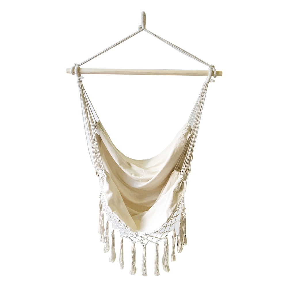 Boho Hanging Chair Rope Hammock Swing Seat by HitMyNeed
