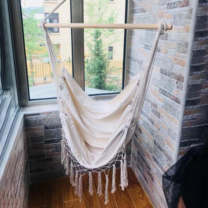 Boho Hanging Chair Rope Hammock Swing Seat by HitMyNeed