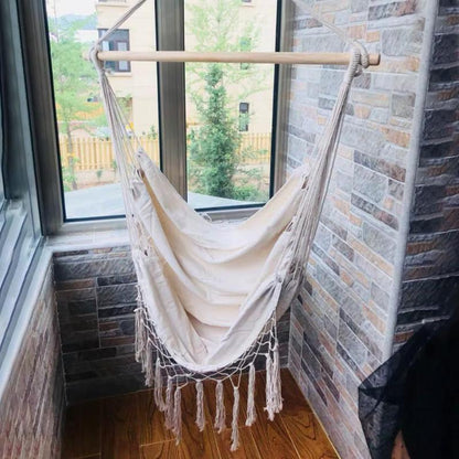 Boho Hanging Chair Rope Hammock Swing Seat by HitMyNeed