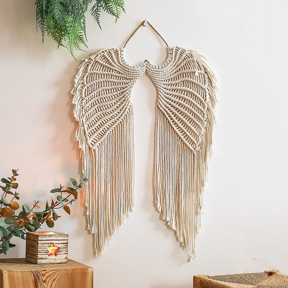 Boho Macrame Wings Wall Hanging Decor by HitMyNeed