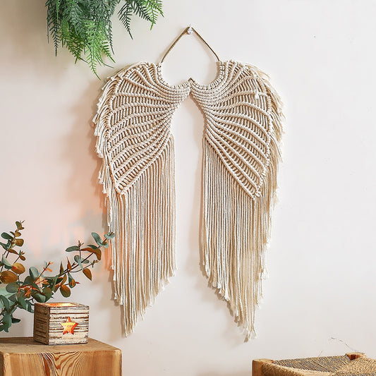 Boho Macrame Wings Wall Hanging Decor by HitMyNeed