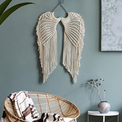 Boho Macrame Wings Wall Hanging Decor by HitMyNeed