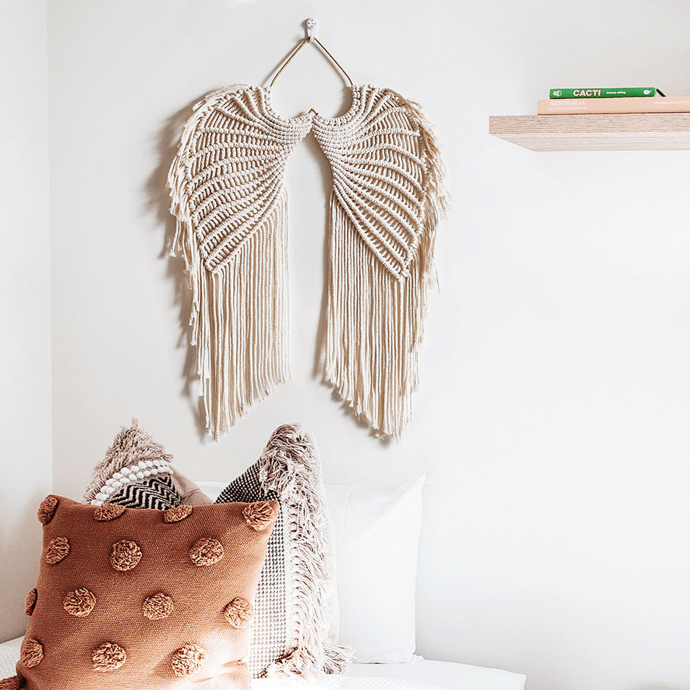 Boho Macrame Wings Wall Hanging Decor by HitMyNeed