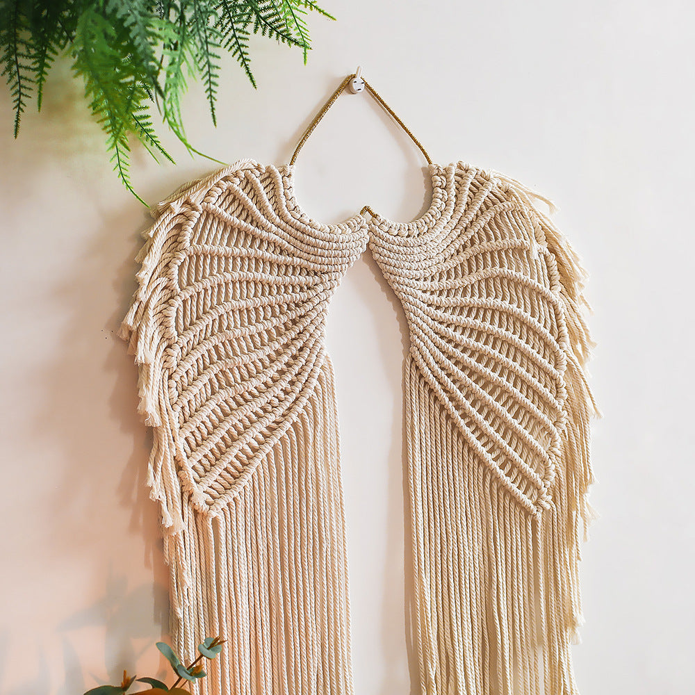 Boho Macrame Wings Wall Hanging Decor by HitMyNeed