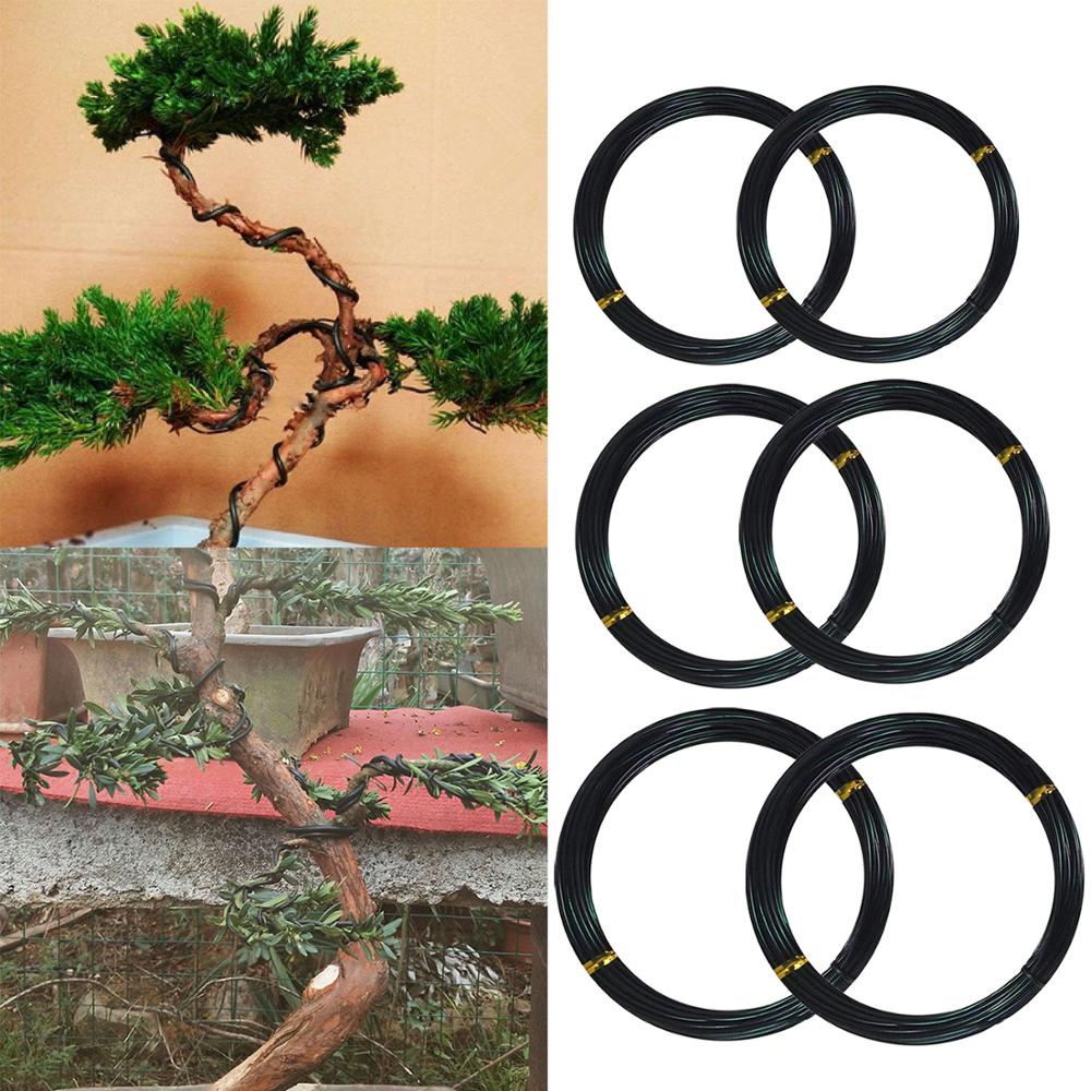 Bonsai Training Wire Set, 6 Rolls Aluminum (5m Each) by HitMyNeed